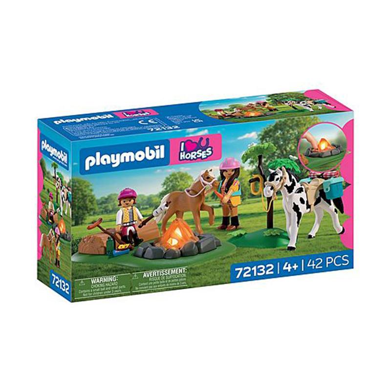 Playmobil I Love Horses 72132 - Excursión a Caballo con Hoguera