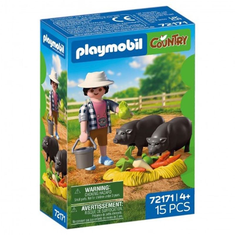 Playmobil Country 72171 - Granjero con cerdito panzón