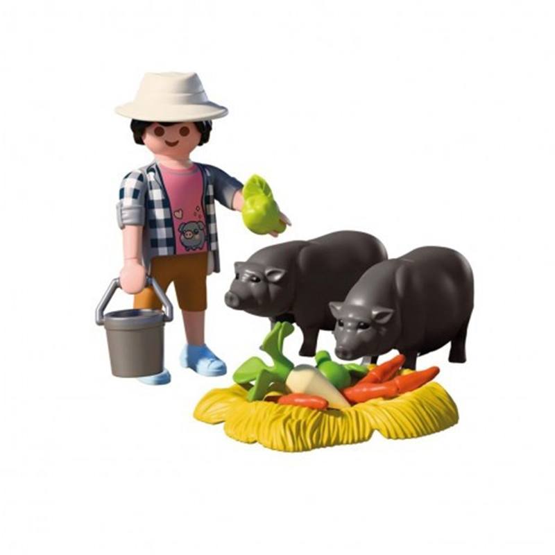 Playmobil Country 72171 - Granjero con cerdito panzón - Imagen 1