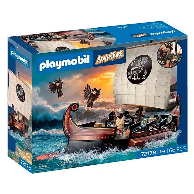 Playmobil Adventure 72178 - Barco Ulisses e as Sereias