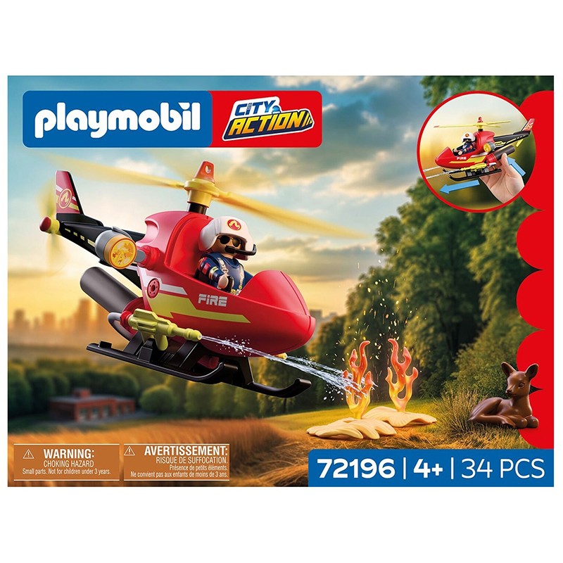 Playmobil City Action 72196 - Helicóptero de bomberos - Imagen 1