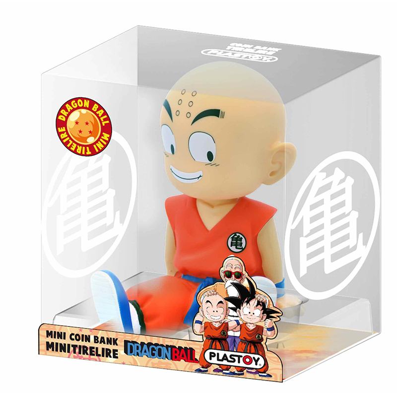 Dragon Ball Cofrinho de Dinheiro Infantil Krilin 14cm - Imagem 1