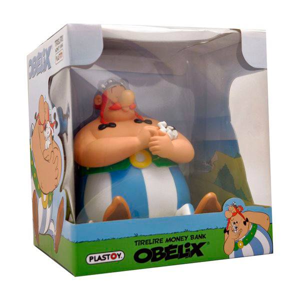 Hucha Infantil Obelix e Idefix 17cm - Imatge 1