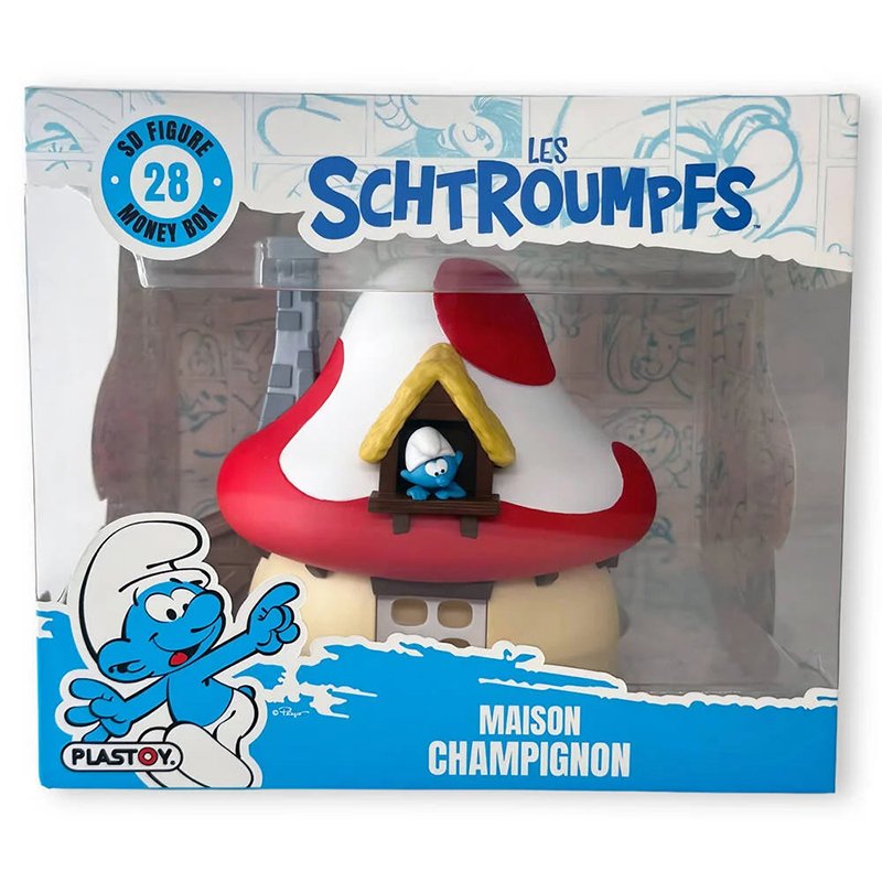 Os Smurfs Cofrinho Casa Cogumelo 15cm - Imagem 2
