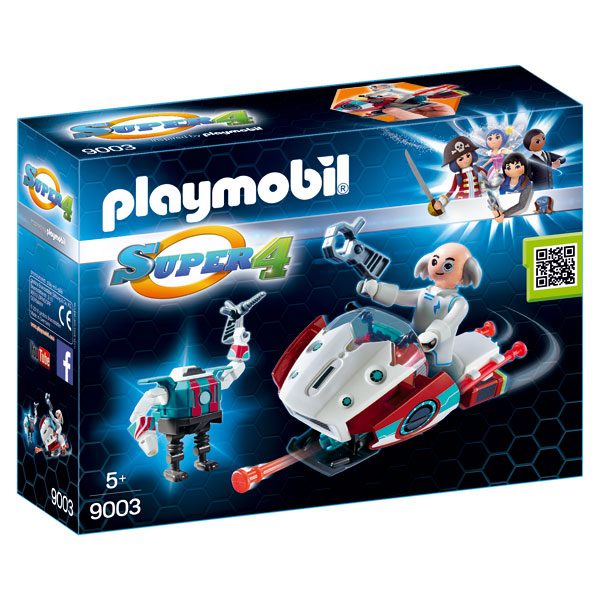 Playmobil 9003 Super 4 Skyjet Com Dr. X E Robô - Imagem 1