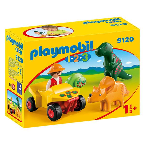 Playmobil 123 - 9120 Quad con 2 Dinos - Imagen 1