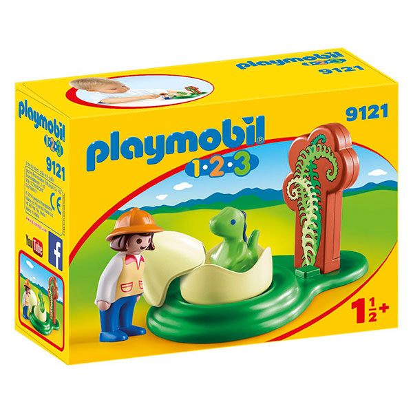 Playmobil 9121 1.2.3 Ovo De Dinossauro - Imagem 1