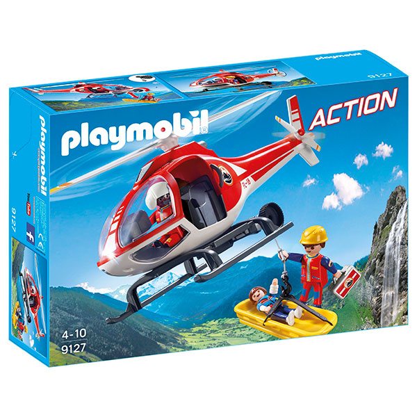 Playmobil 9127 Helicóptero de Rescate de Montaña - Imagen 1