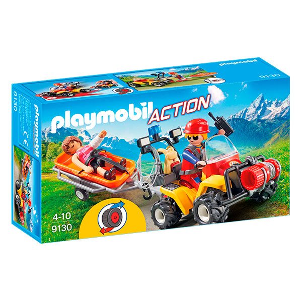 Playmobil City Action 9130 Quad Rescate de Montaña - Imagen 1