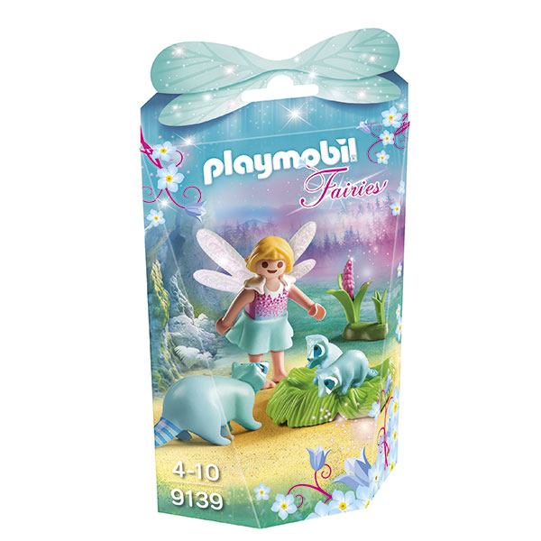 Playmobil 9139 Fairies Menina Fada Com Guaxinins - Imagem 1