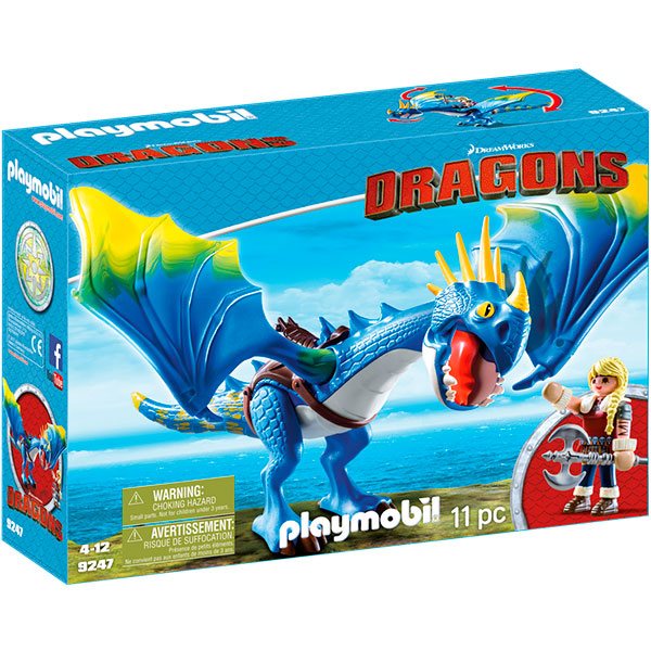 Playmobil Dragones de Berk 9247 Astrid y Tormenta - Imagen 1