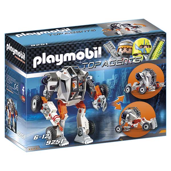 Playmobil Top Agents 9251 Agente General con Robot - Imagen 1