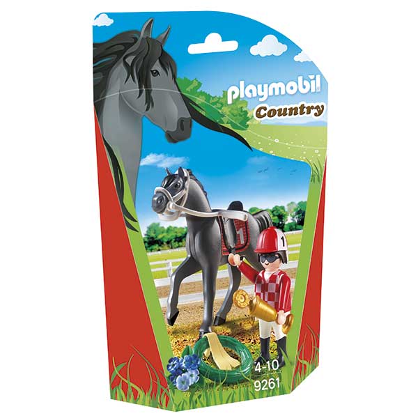 Jockey amb Cavall Playmobil - Imatge 1