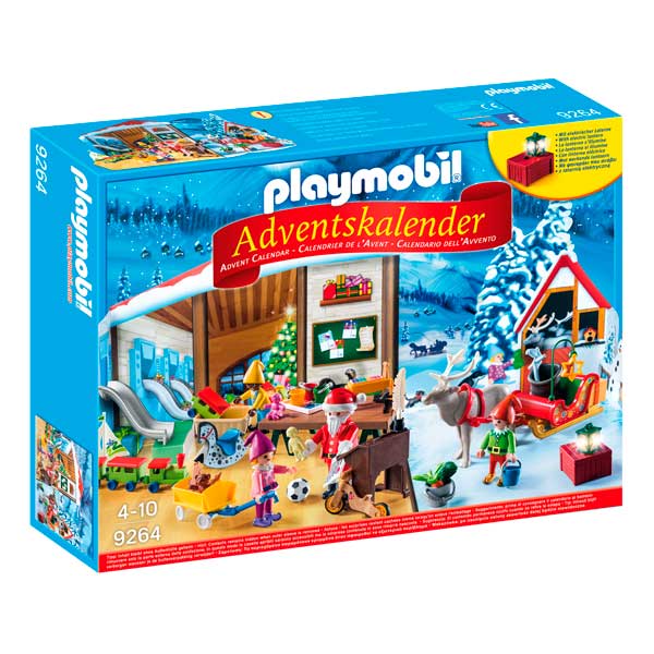 Playmobil 9264 Christmas Calendário Do Advento Da Oficina De Natal - Imagem 1