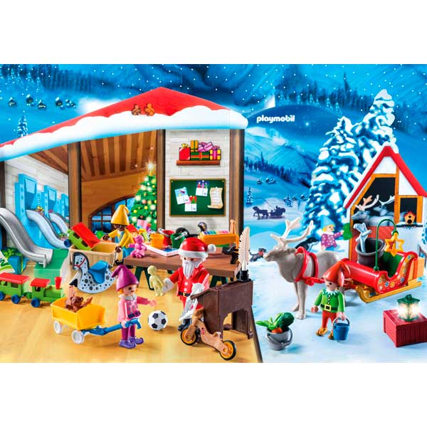 Playmobil 9264 Christmas Calendário Do Advento Da Oficina De Natal - Imagem 2