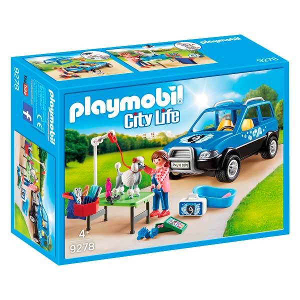 Playmobil 9278 City Life Carro Da Lavanderia Para Cães Da Cidade - Imagem 1