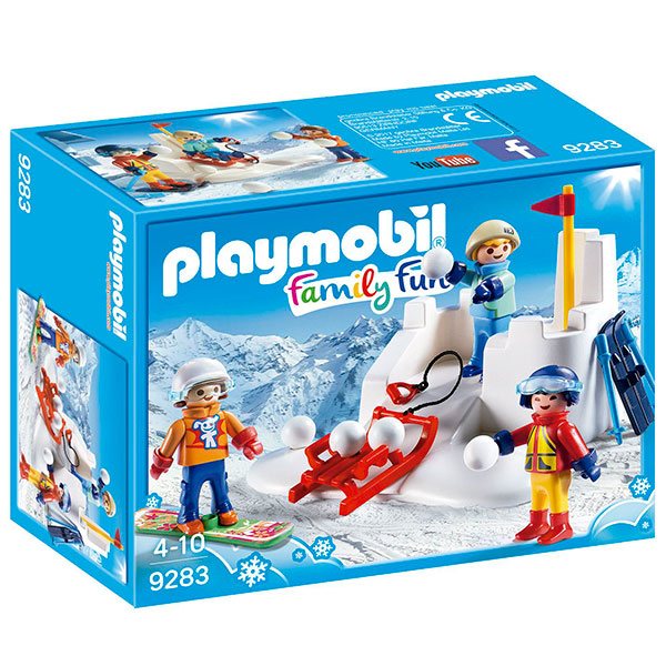 Playmobil Family Fun 9283 Lucha de Bolas de Nieve - Imagen 1