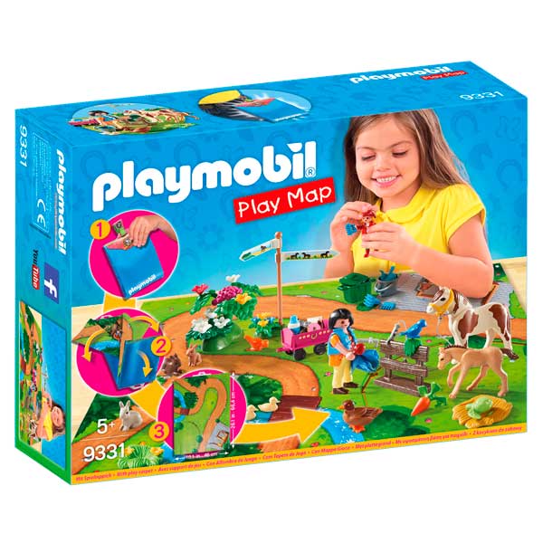Playmobil Play Map Paseo con Ponis - Imagen 1