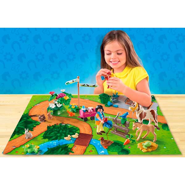Playmobil Play Map Paseo con Ponis - Imagen 2