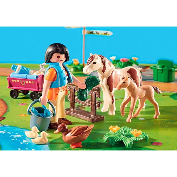 Playmobil Play Map Paseo con Ponis - Imagen 3