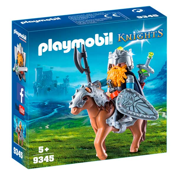 Enano con Poni Playmobil Knights - Imagen 1