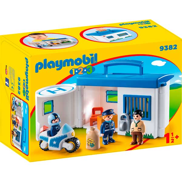 Maletí Comissaria de Policia Playmobil 1.2.3 - Imatge 1