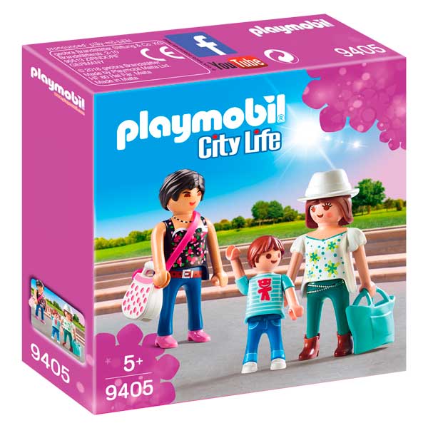 Playmobil 9405 City Life Mulheres Com Criança Vida Na Cidade - Imagem 1