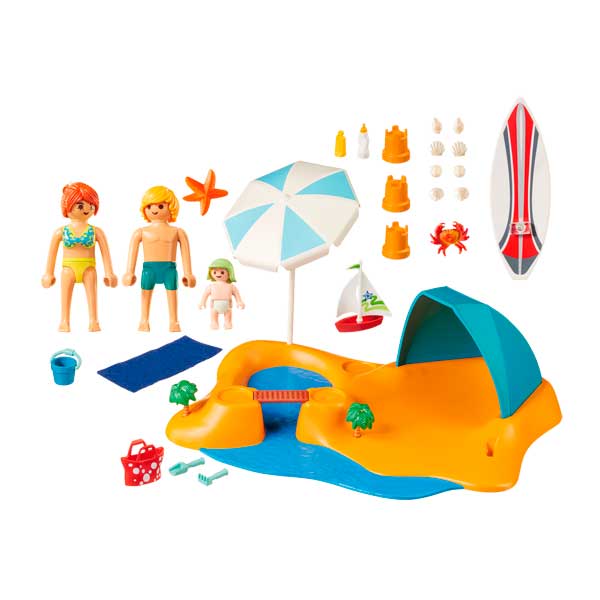 Playmobil 9425 Family Fun Família Na Praia Diversão Em Família - Imagem 1