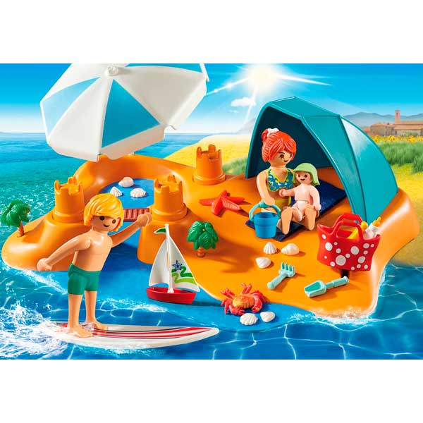 Playmobil 9425 Family Fun Família Na Praia Diversão Em Família - Imagem 2