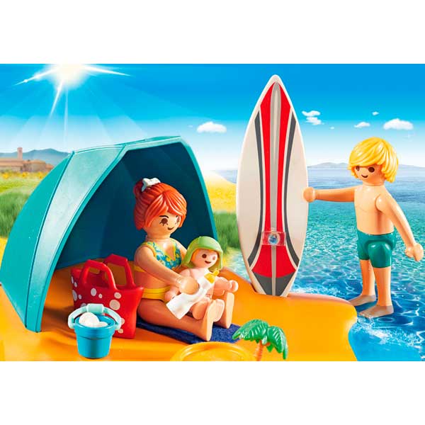 Playmobil 9425 Family Fun Família Na Praia Diversão Em Família - Imagem 3