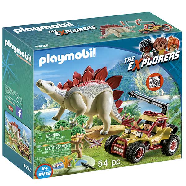 Vehicle amb Estegosaure Playmobil - Imatge 1