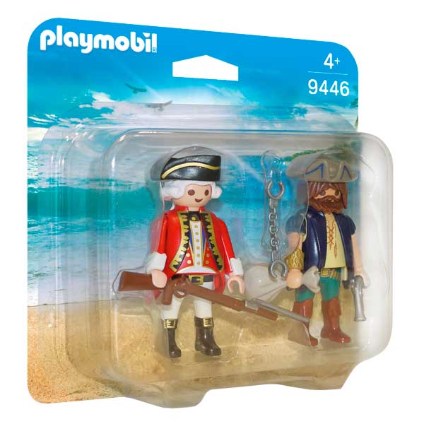 Playmobil 9446 Pirates Pacote Duo Pirata E Soldado - Imagem 1
