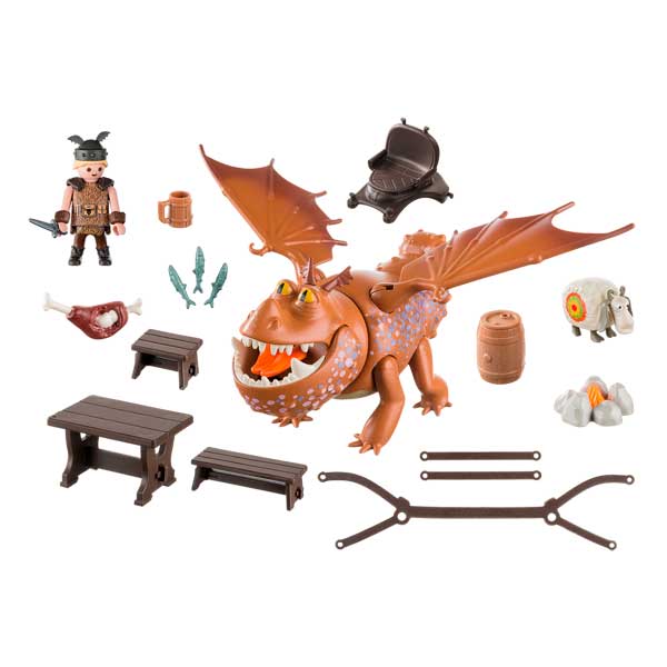 Playmobil Dragones de Berk 9460 Barrilete y Patapez - Imagen 1