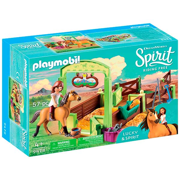 Establo Lucky y Spirit Playmobil Spirit - Imagen 1