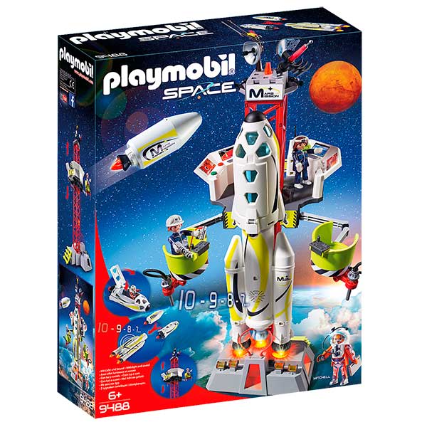 Coet amb Plataforma Llançament Playmobil - Imatge 1