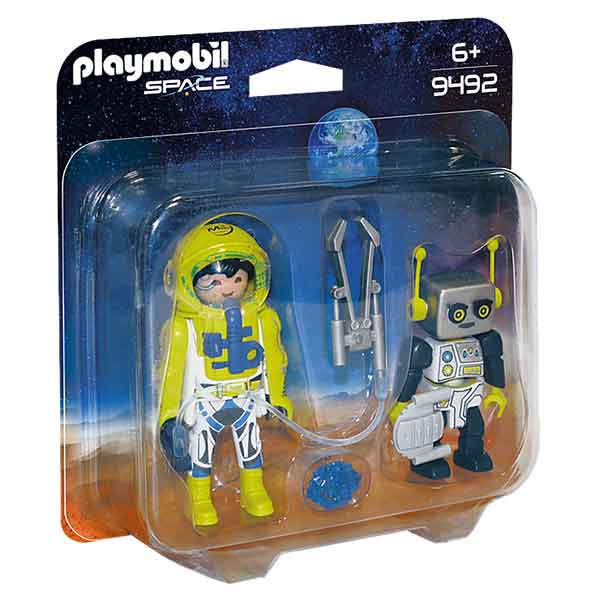Playmobil Space 9492 Duo Pack Astronauta y Robot - Imagen 1
