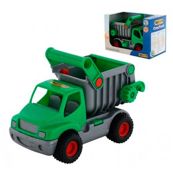 Caminhão de bloco verde infantil