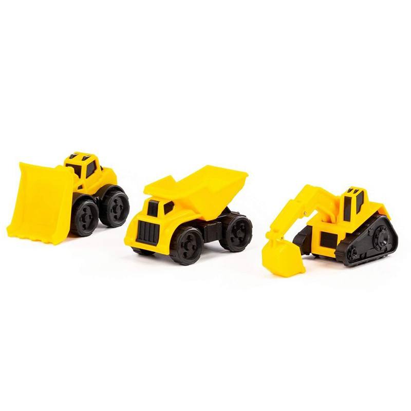 Pack 3 Mini Camiones Excavacion