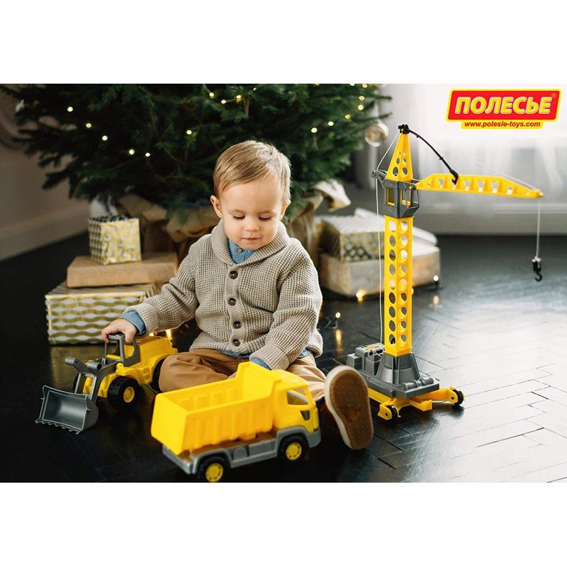 Set de grua y vehículos de construcción - Imagen 3