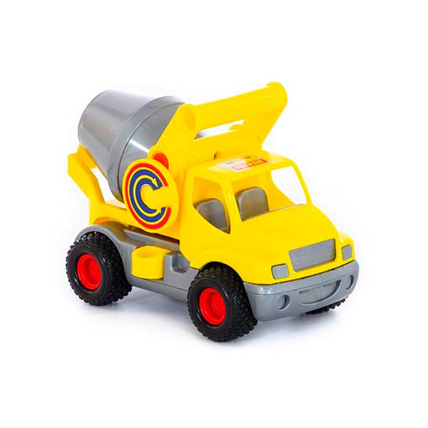 Caminhão betoneira amarelo 27cm - Imagem 3