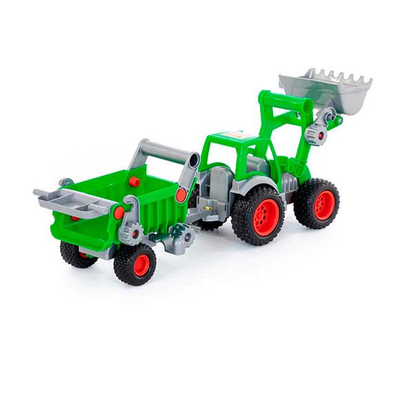 Tractor con Remolque Verde 58cm - Imatge 2