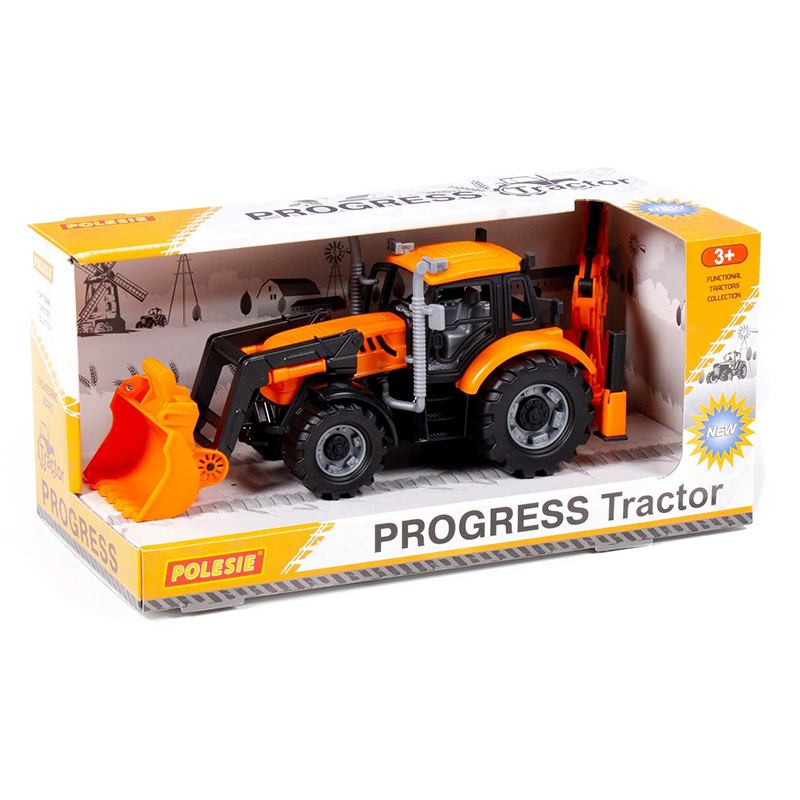 Trator retroescavadora de fricção