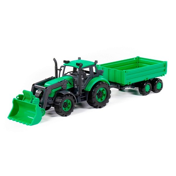 Tractor amb Remolc Verd - Imatge 1