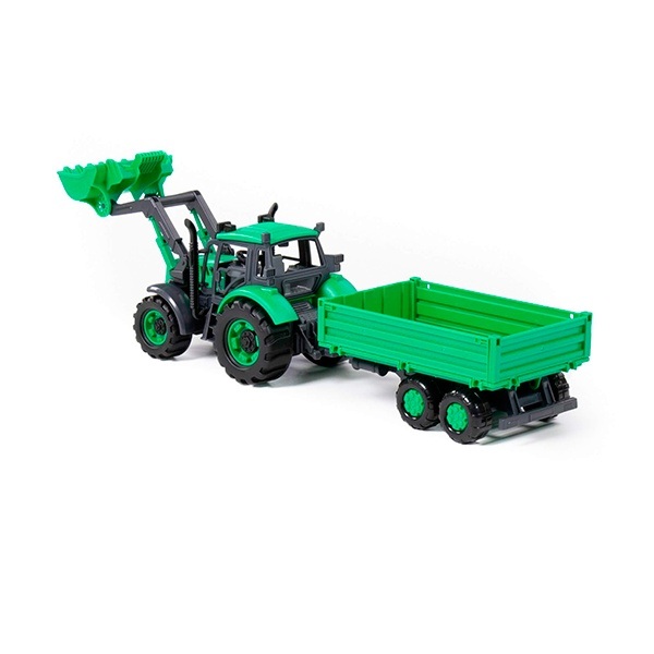 Tractor con Remolque Verde - Imagen 1