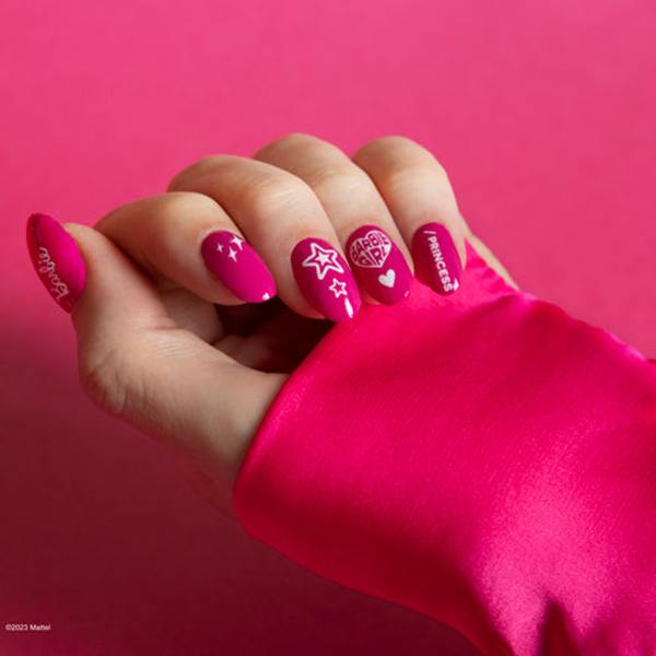 Barbie Pegatinas para Uñas Tonos Rosa