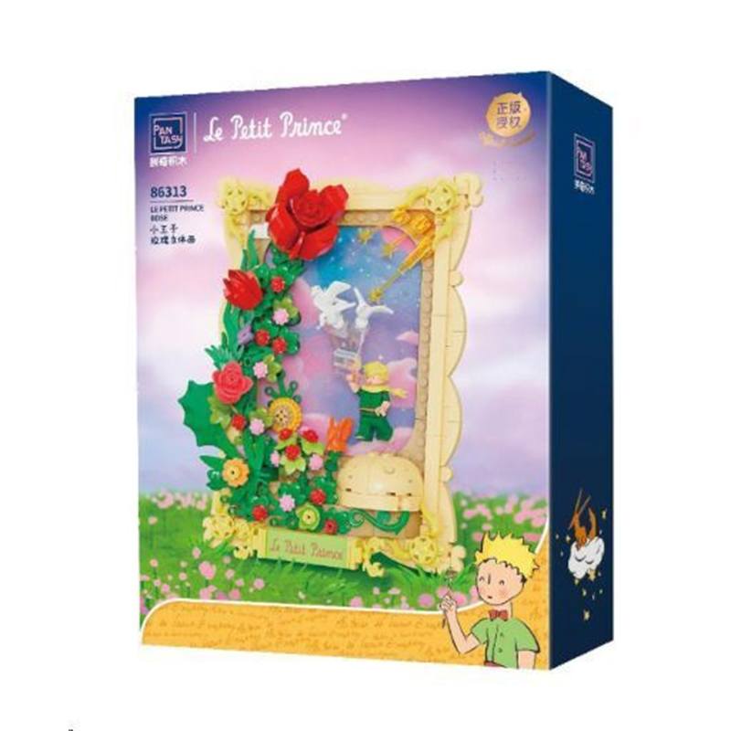 Set de construcción El Principito: Retrato 3D de La Rosa - Imagen 1