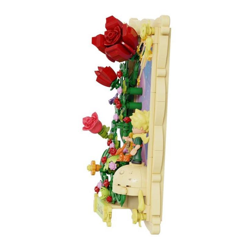 Set de construcción El Principito: Retrato 3D de La Rosa - Imagen 2