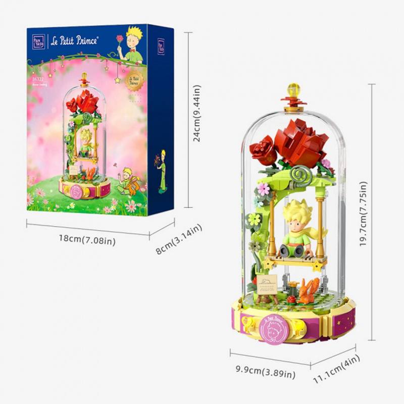 Set de construcción El Principito: Columpio de Rosas - Imagen 3