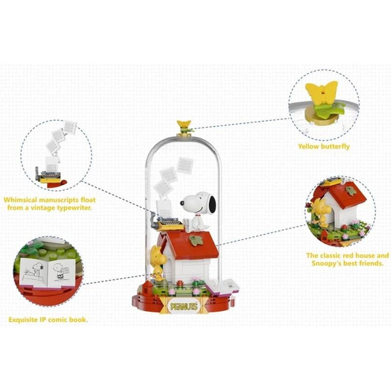 Set de construcción: Snoopy con su máquina de escribir - Imagen 1