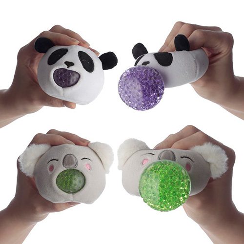 Panda y Koala Estrujable de Peluche Queasy Squeezies - Imagen 1